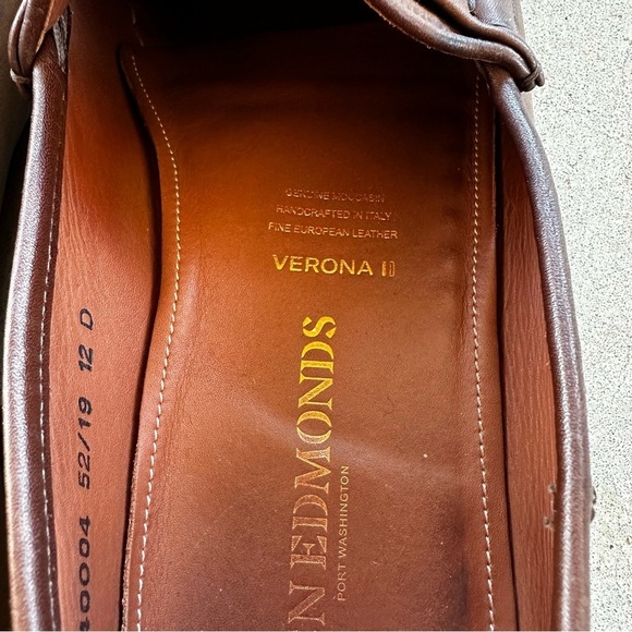 Allen Edmonds Verona II Italian Bit Brown Leather Dress Loafers Men’s Size 12D main image 6